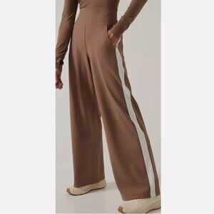 Athleta Women Active Sculptek Venice Colorblock Track Stripe Wide Leg Pant M